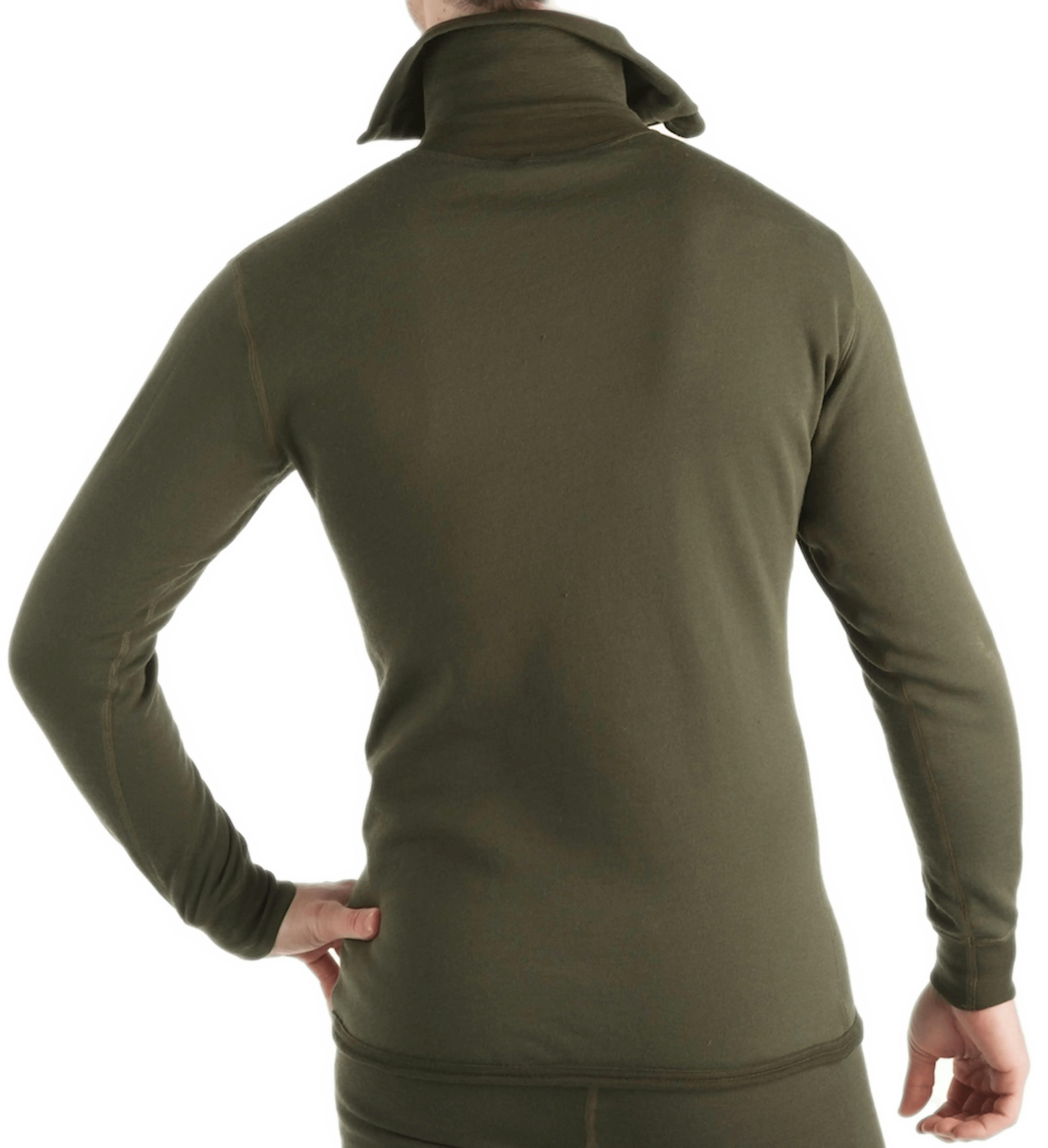 Термокофта-поло Aclima HotWool 230 Polo W/Zip Unisex Olive Night L фото 3