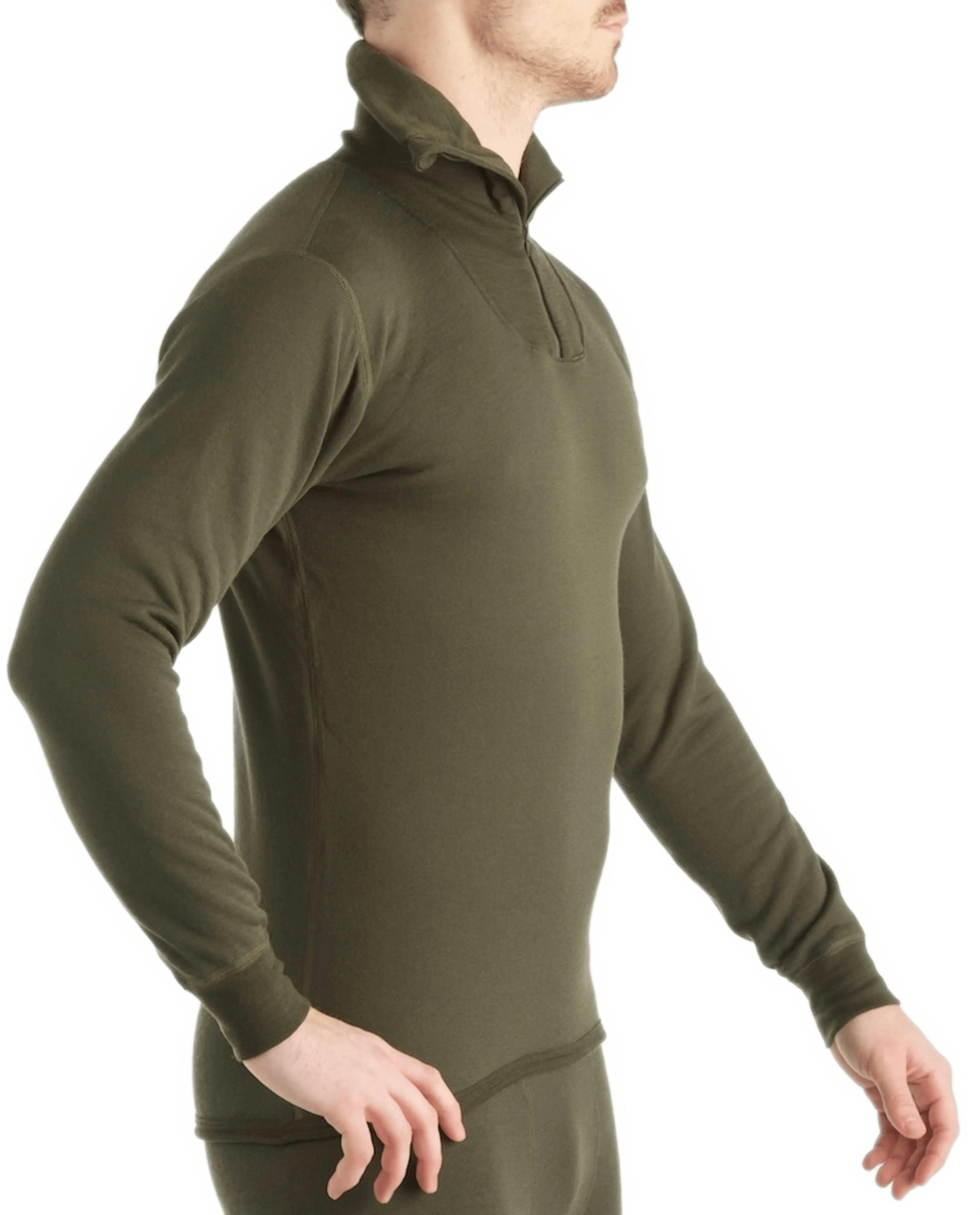 Термокофта-поло Aclima HotWool 230 Polo W/Zip Unisex Olive Night L фото 4