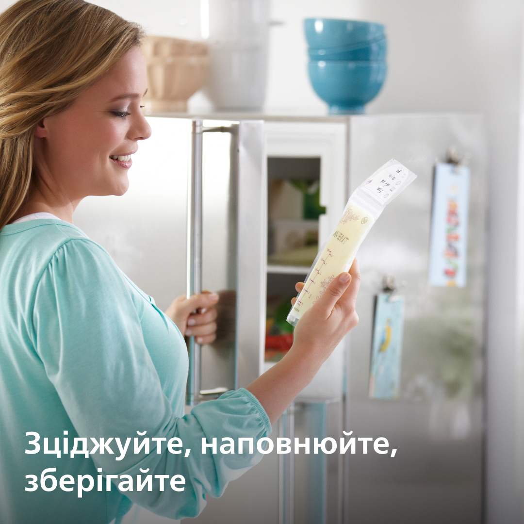 Пакеты для хранения грудного молока AVENT 180мл 25шт (SCF603/25) фото 