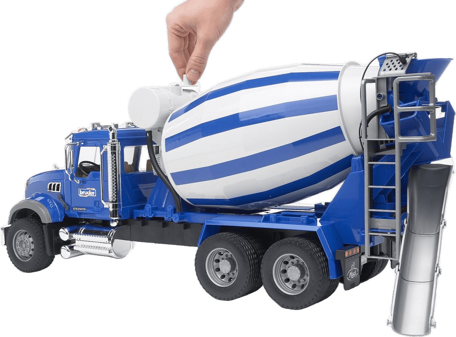 Бетоновоз Bruder 1:16 Mack Granite (02814)фото5