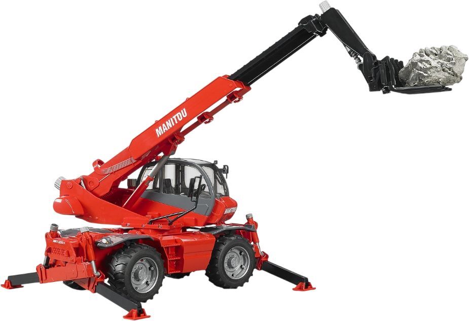 Дорожный погрузчик Bruder 1:16 с телескопической стрелой MRT 2150 + аксессуары (02129) фото 5