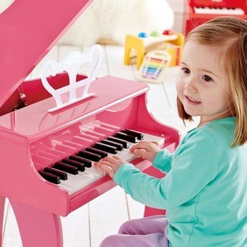 Розовое фортепиано Hape со стульчиком (E0319) фото 4