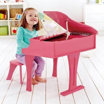 Розовое фортепиано Hape со стульчиком (E0319) фото 5
