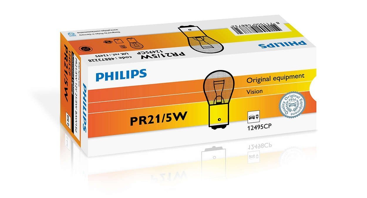 Лампа накаливания Philips PR21/5W, 10шт/картон (12495CP) фото 3