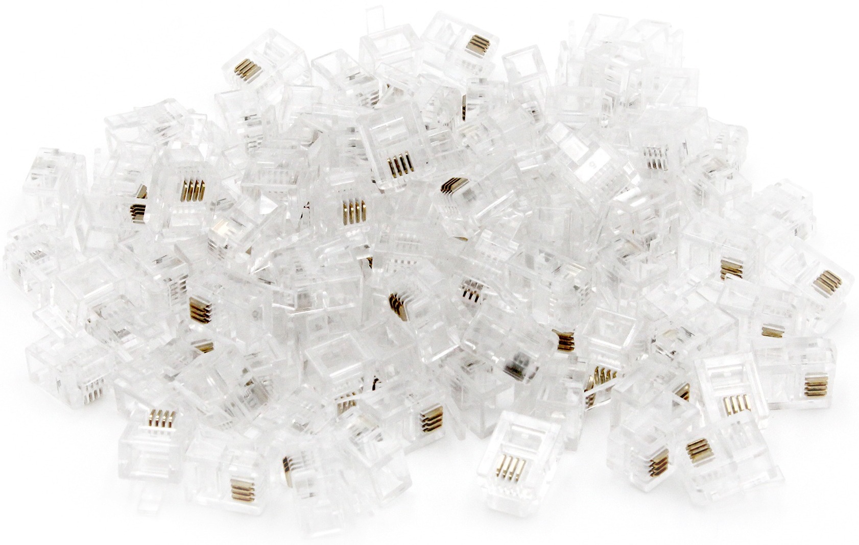 Конектор DIGITUS RJ11 6P4C, 100шт. (A-MO6/4SF)фото