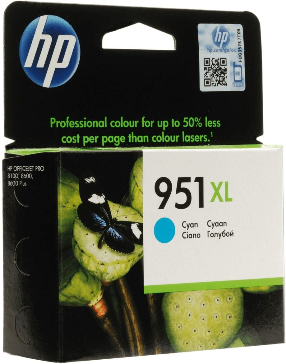 Картридж струйный HP No.951 XL OJ Pro 8100 N811a/N811d Cyan (CN046AE) фото 