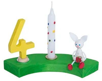 Підсвічник Nic дерев'яний напівкруглий зелений (NIC522874)фото4