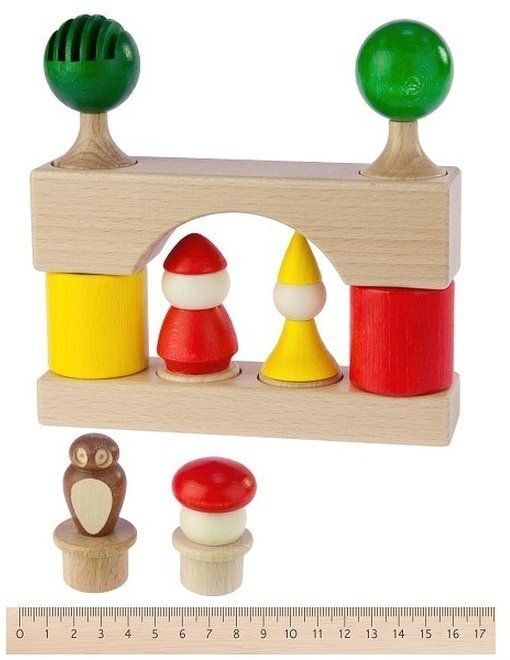 Конструктор деревянный Nic 17 деталей (NIC2115) фото 4