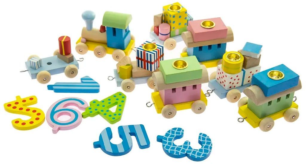 Игровой набор-подставка для свечей goki Подарочный экспресс (GK106) фото 6