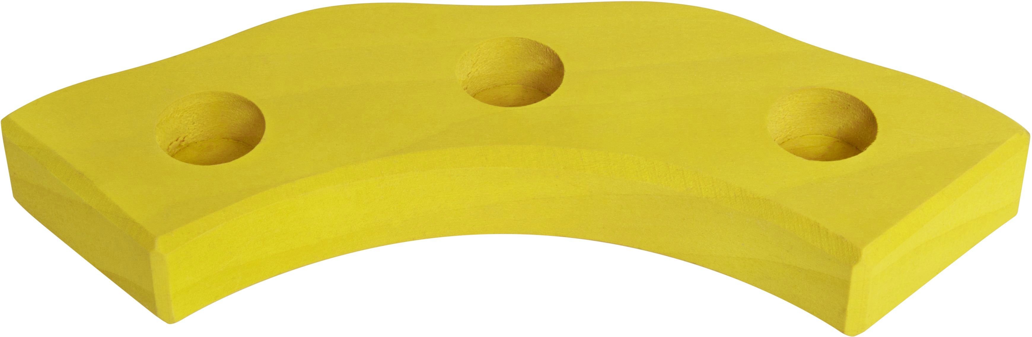 Подсвечник Nic деревянный полукруглый желтый (NIC522875) фото 2