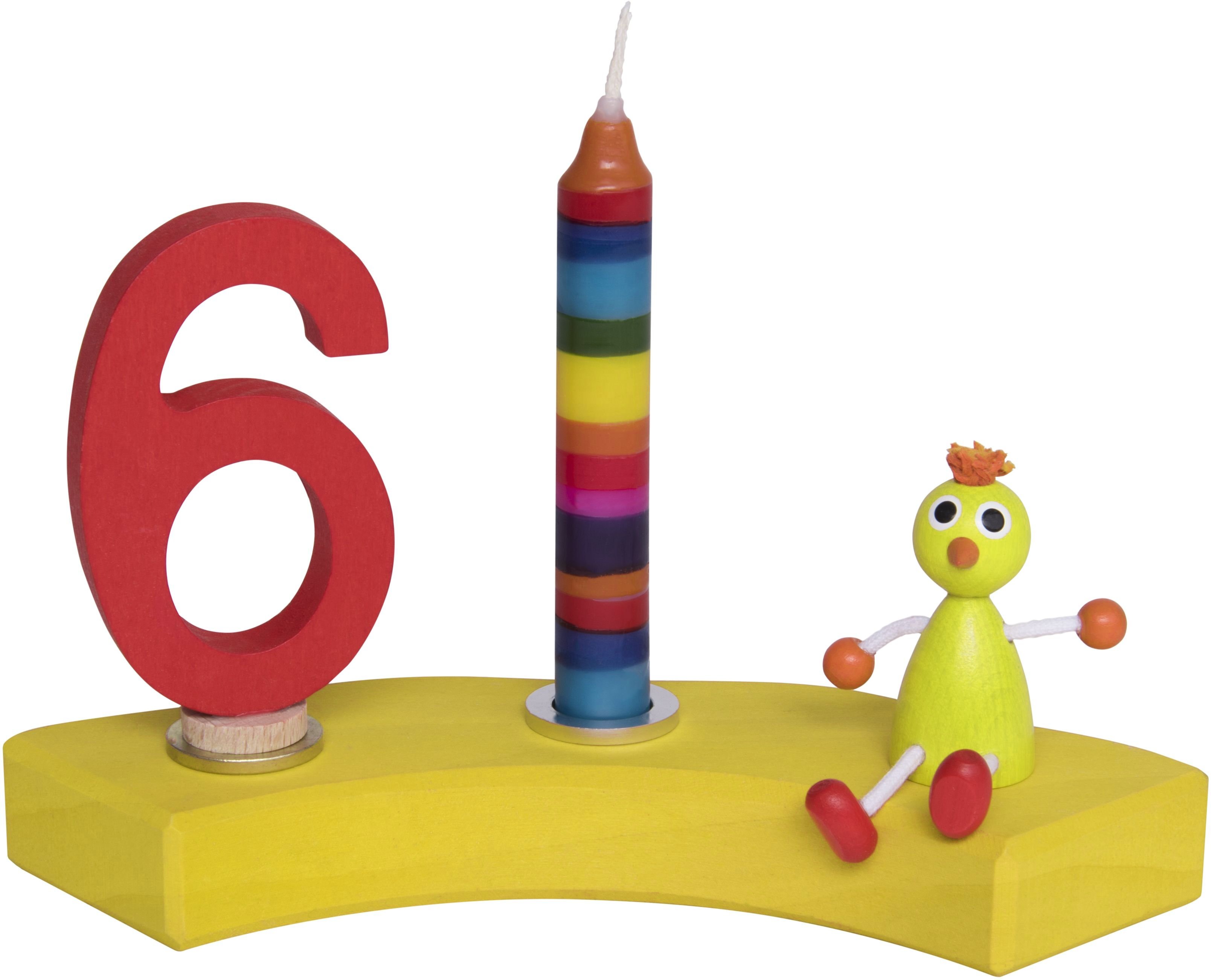 Подсвечник Nic деревянный полукруглый желтый (NIC522875) фото 5