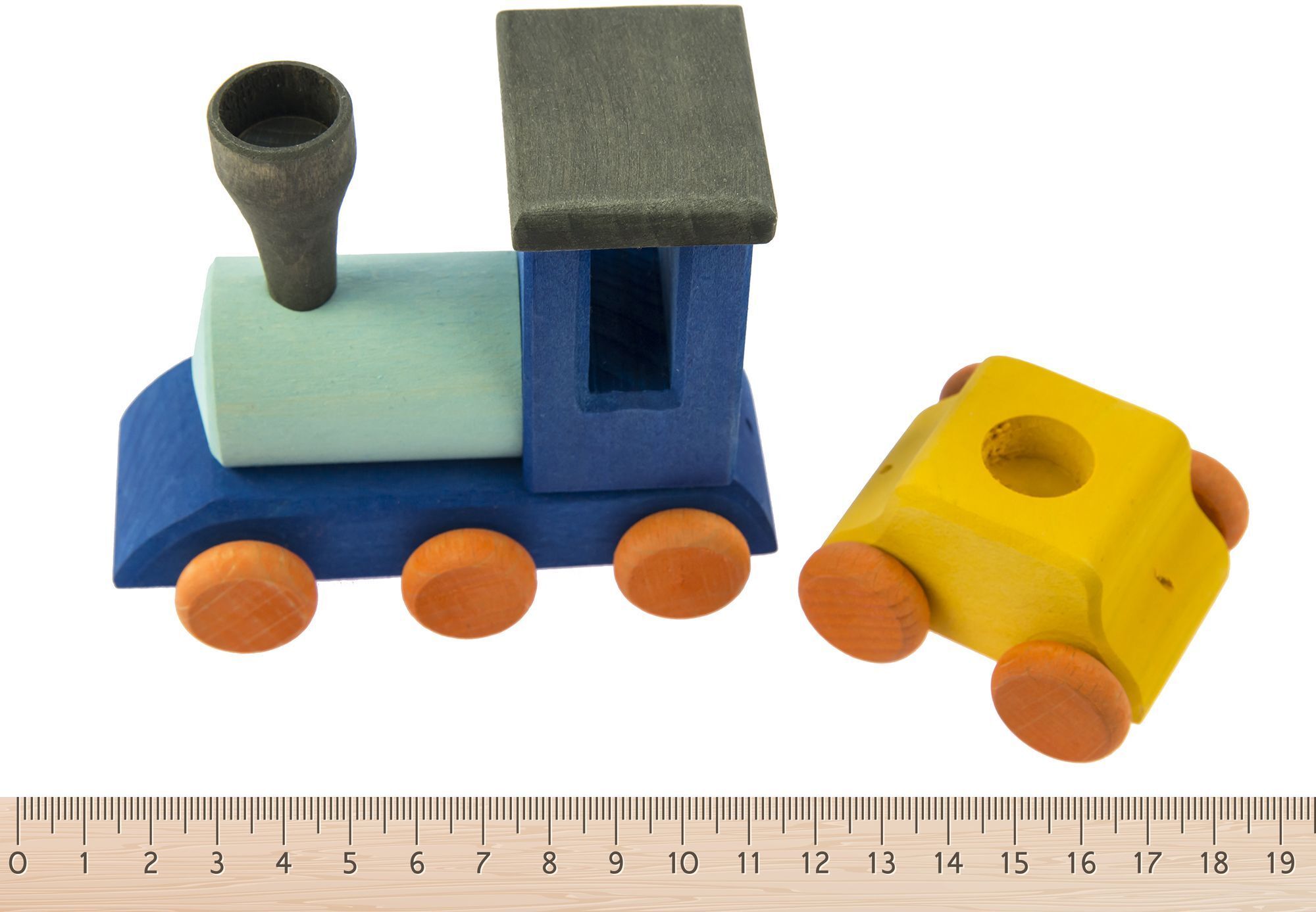 Подсвечник праздничный Nic деревянный Поезд прямой (NIC522835) фото 6