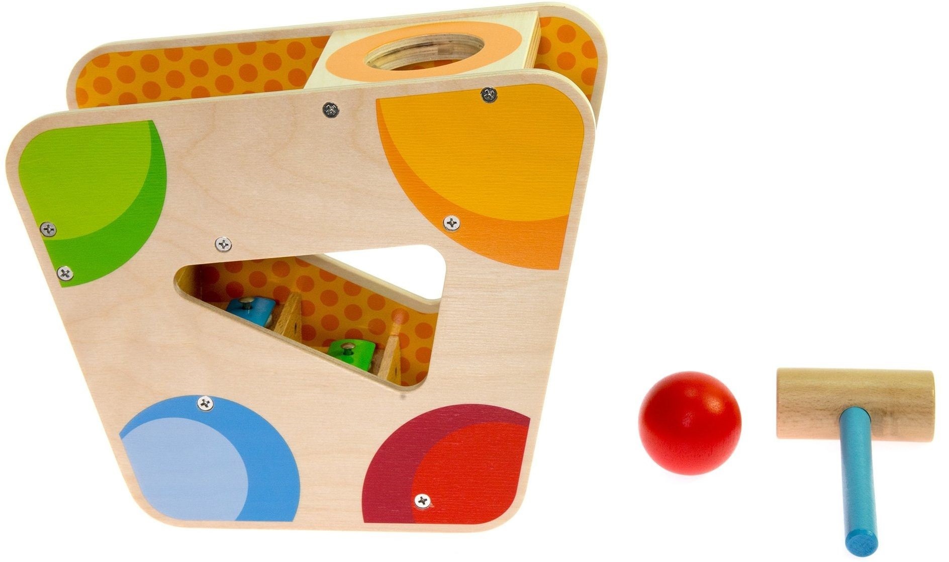 Сортер з молоточком goki Музичний куля (58521)фото