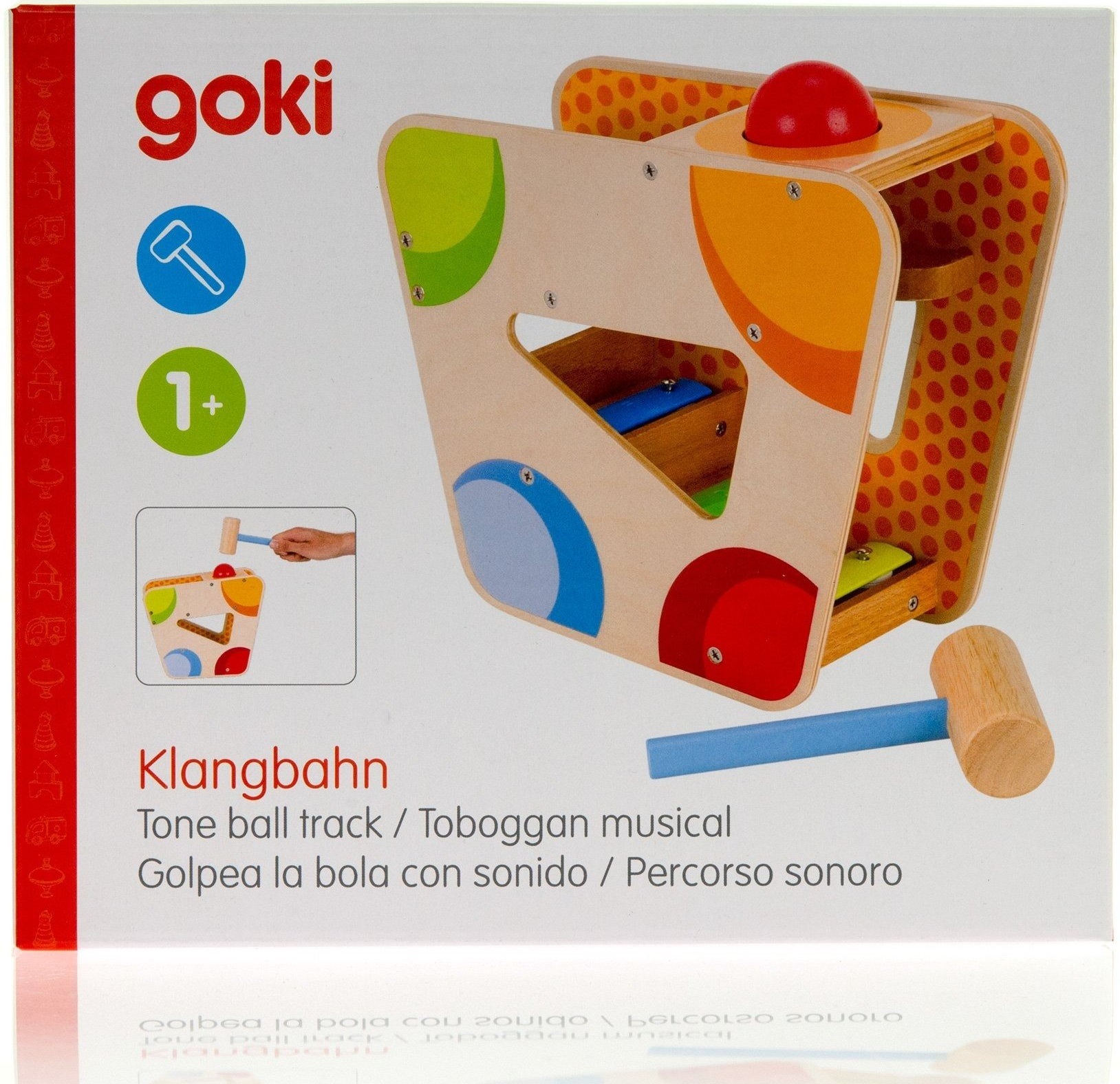 Сортер з молоточком goki Музичний куля (58521)фото