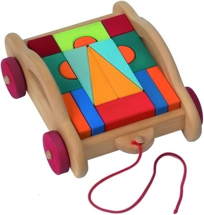 Конструктор деревянный Nic Тоскана с тележкой 17 деталей (NIC523316) фото 2