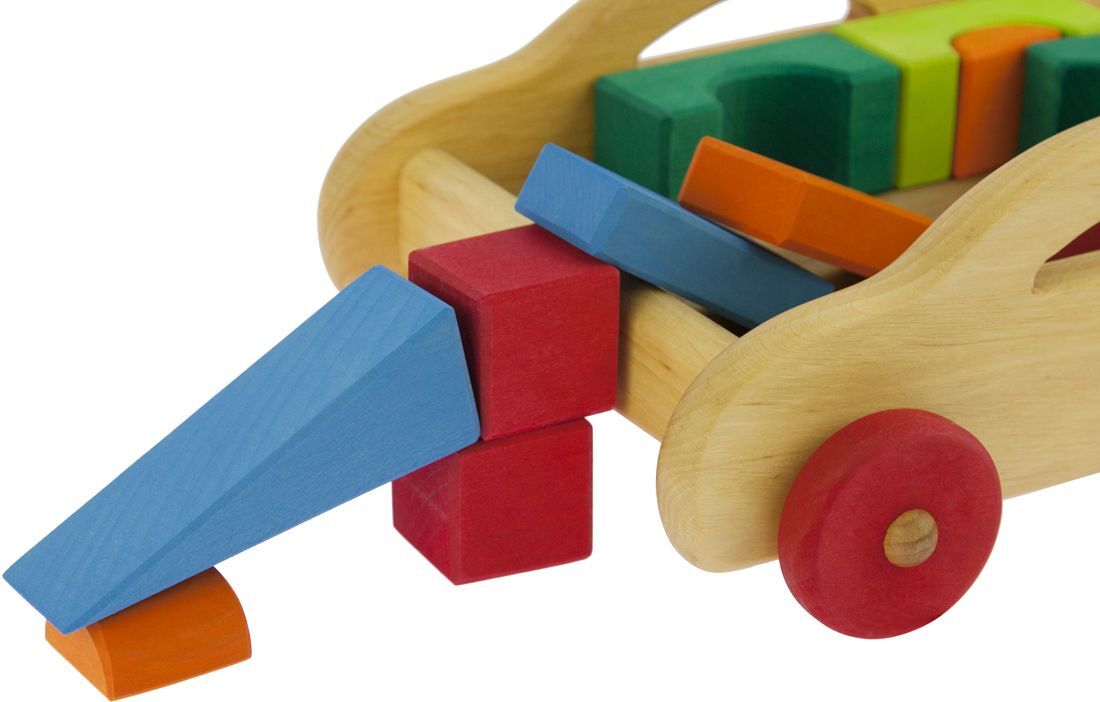 Конструктор деревянный Nic Тоскана с тележкой 17 деталей (NIC523316) фото 4