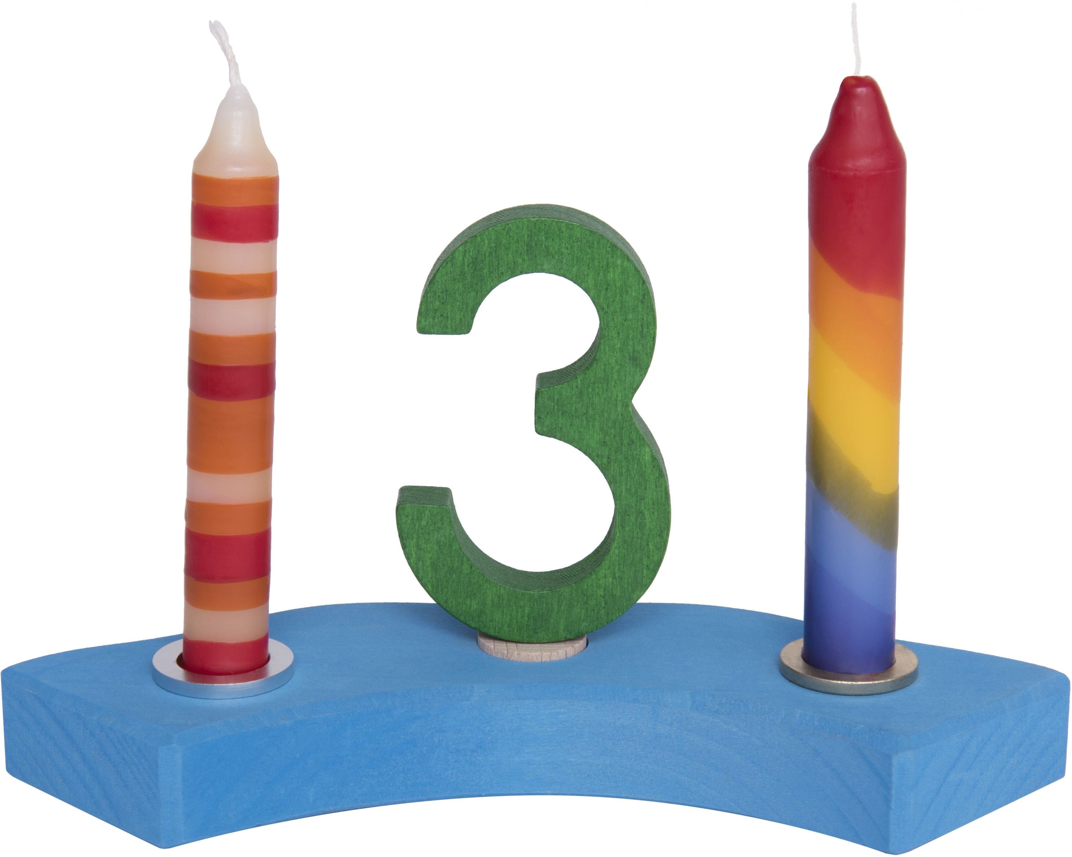 Подсвечник Nic деревянный полукруглый синий (NIC522873) фото 5