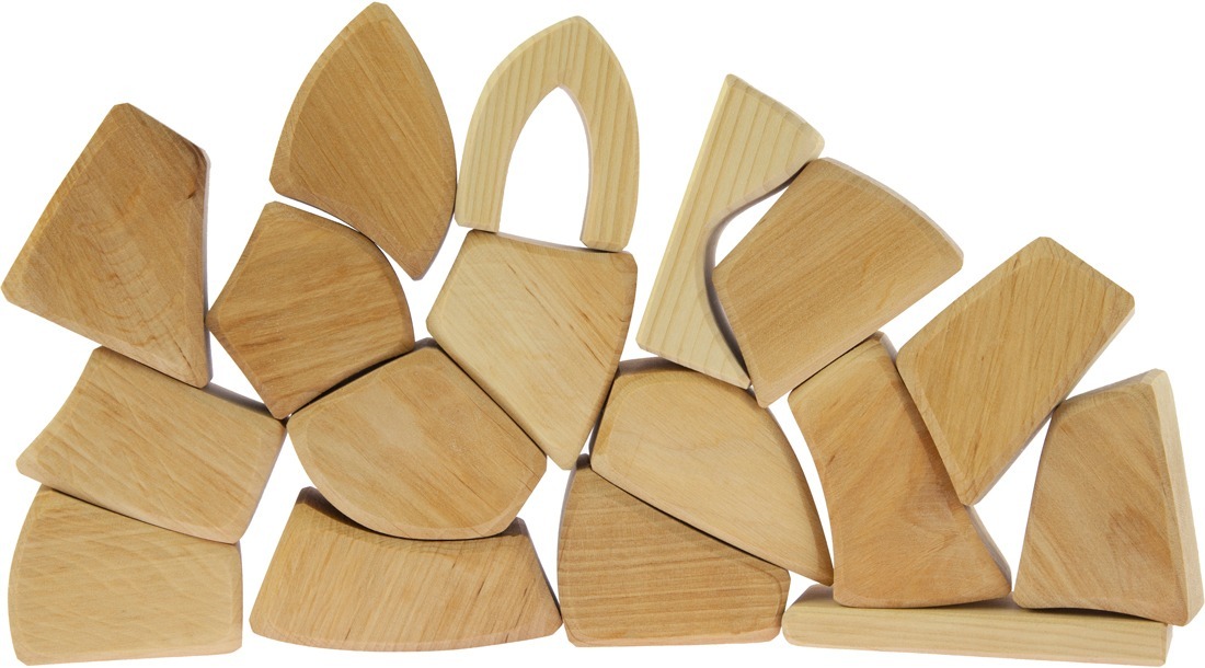 Конструктор дерев'яний Nic маленький натуральний 17 деталей (NIC523284)фото2