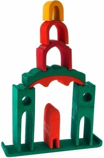 Конструктор деревянный Nic Все в замке зеленый (NIC523269) фото 6