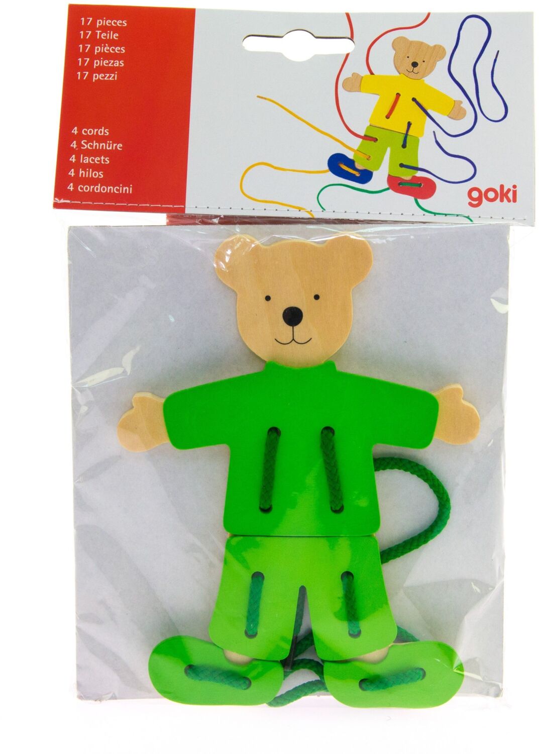 Шнуровка goki Медведь с одеждой (58929) фото