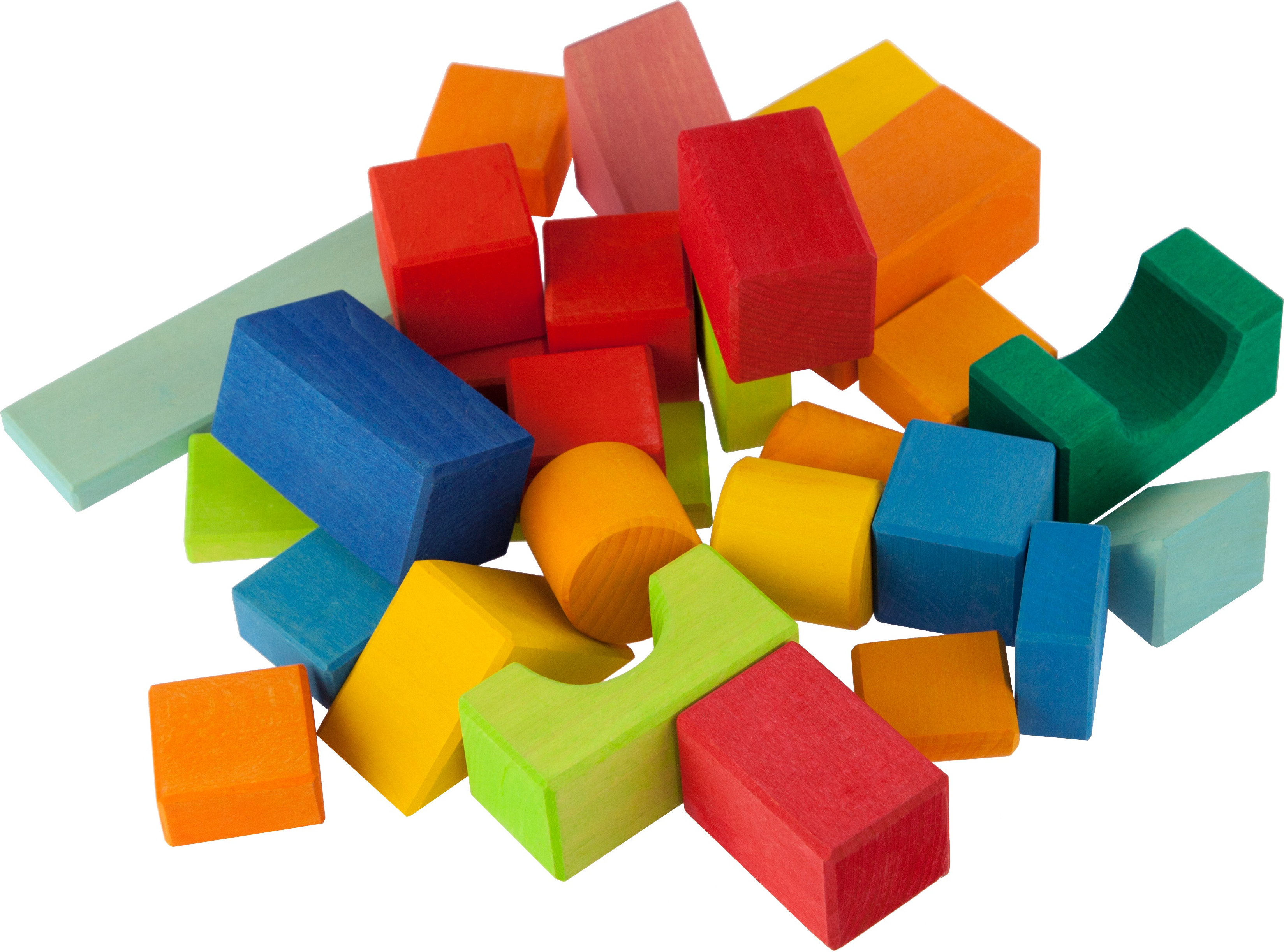 Конструктор деревянный Nic Цветной замок 27 деталей (NIC523292) фото 3