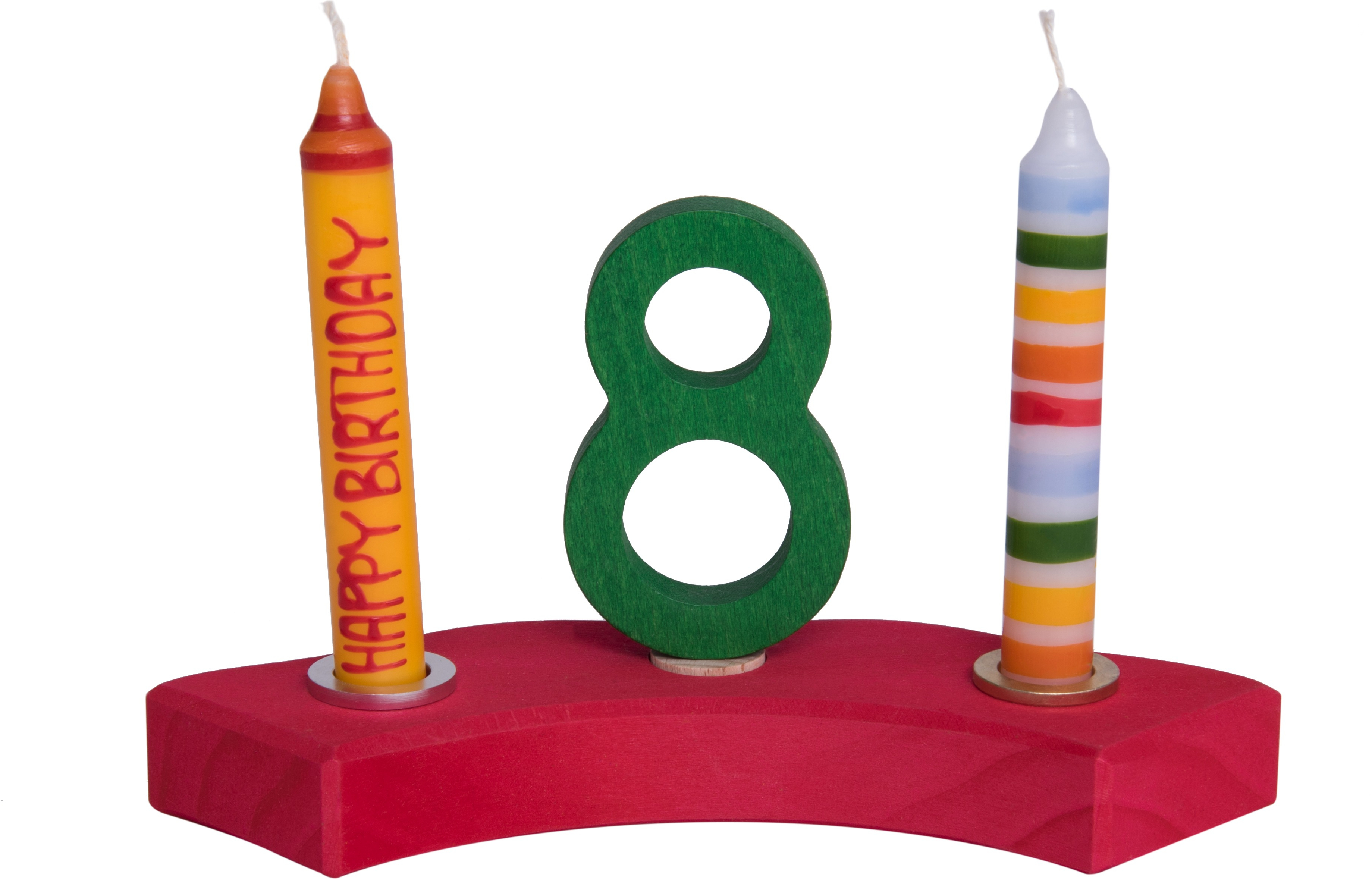 Підсвічник Nic дерев'яний напівкруглий червоний (NIC522872)фото5