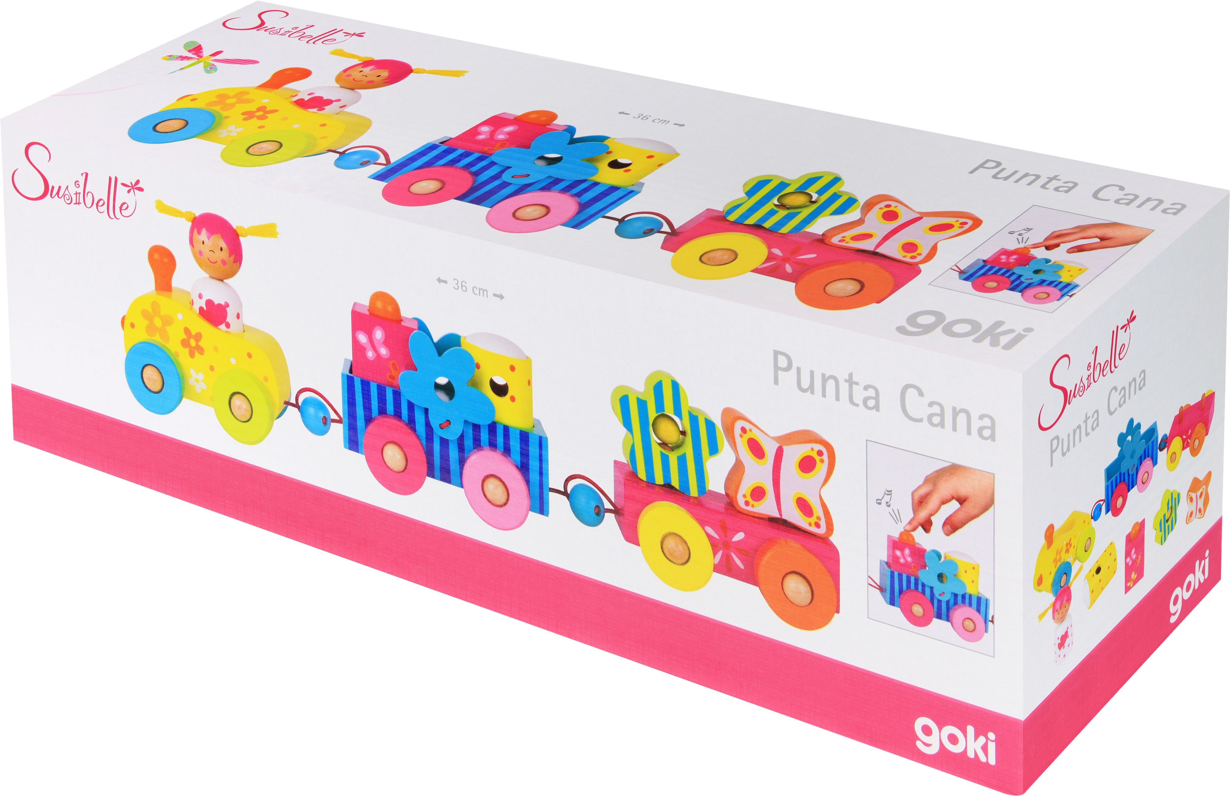 Деревянный паровозик goki Пунта Susibelle (55949) фото 7