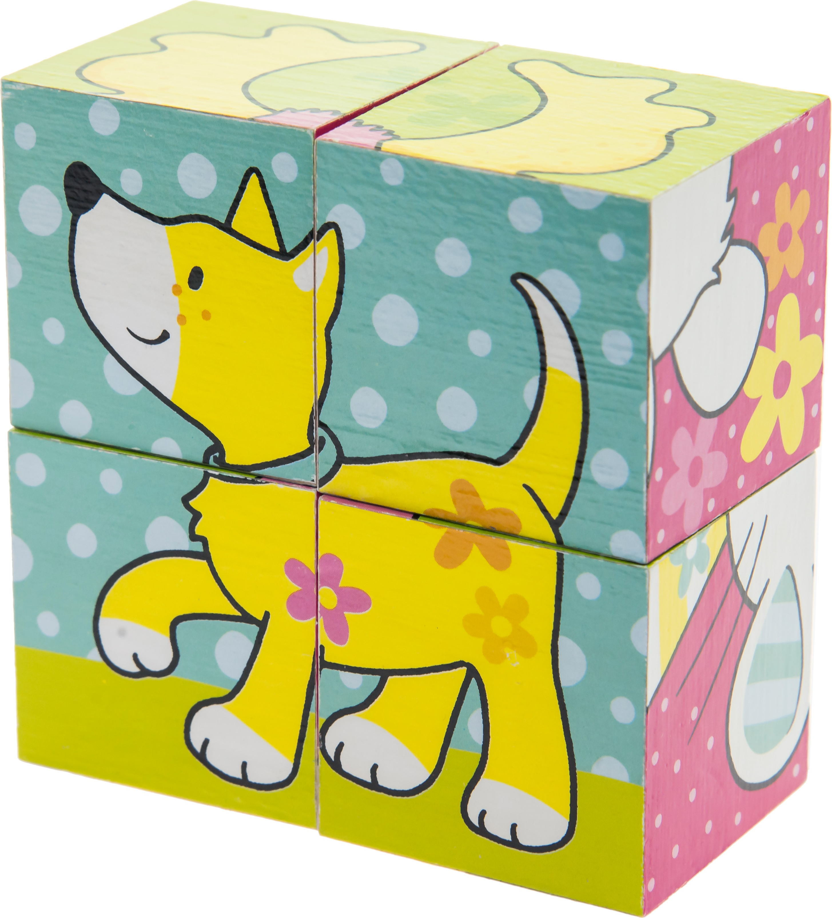 Кубики дерев'яні goki Мої друзі Susibelle (57511)фото