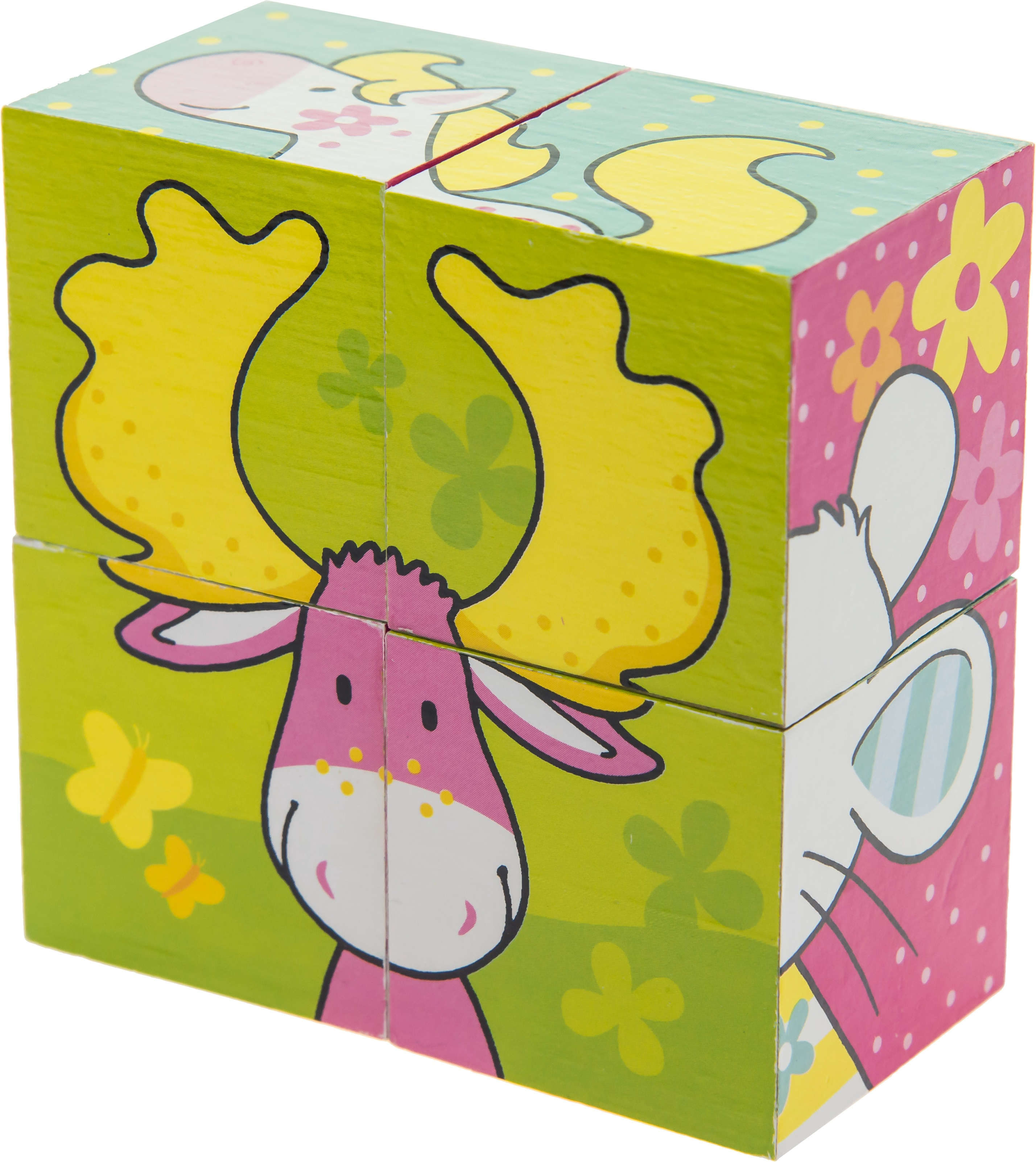 Кубики дерев'яні goki Мої друзі Susibelle (57511)фото