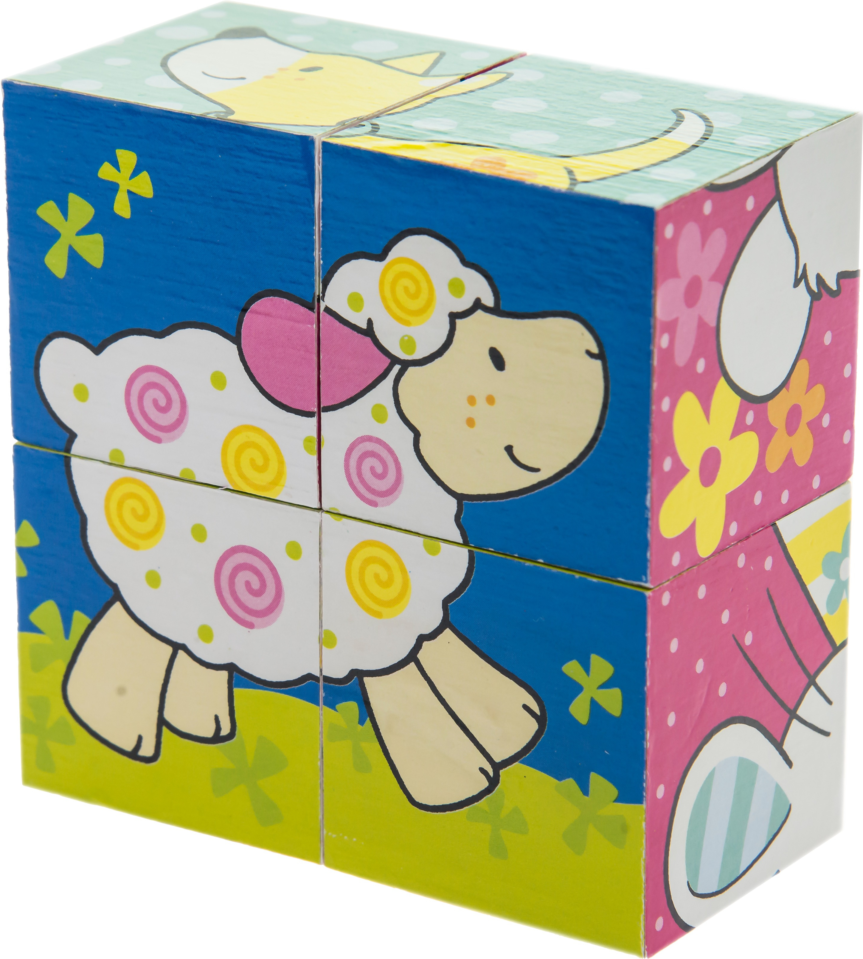 Кубики дерев'яні goki Мої друзі Susibelle (57511)фото