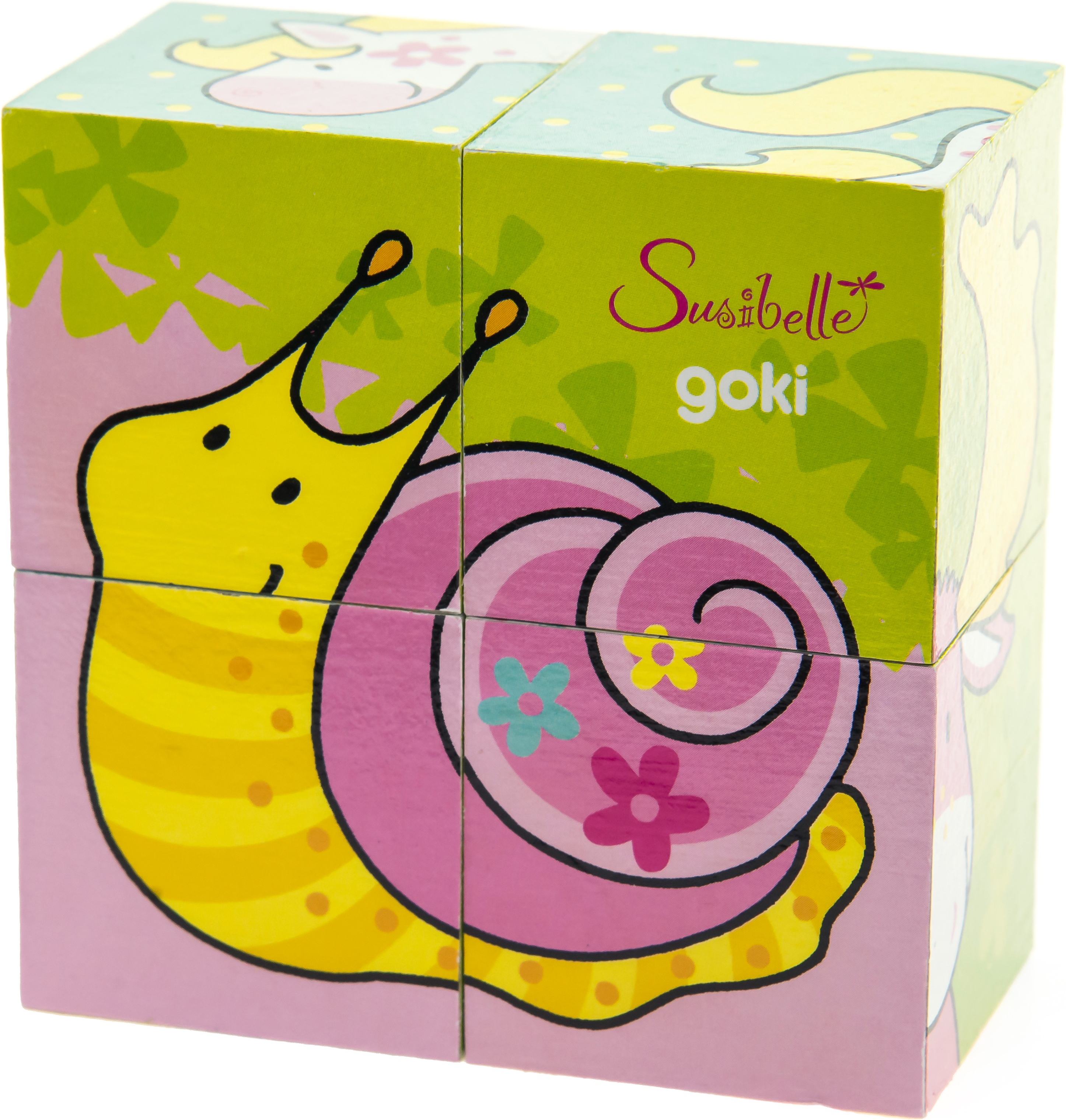 Кубики дерев'яні goki Мої друзі Susibelle (57511)фото