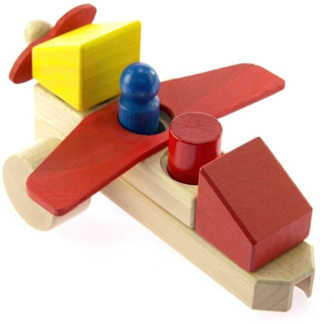 Конструктор деревянный Nic Самолет (NIC2132) фото 2