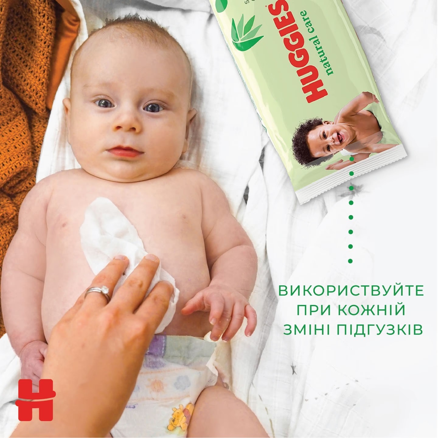 Серветки вологі дитячі Huggies 56штфото3