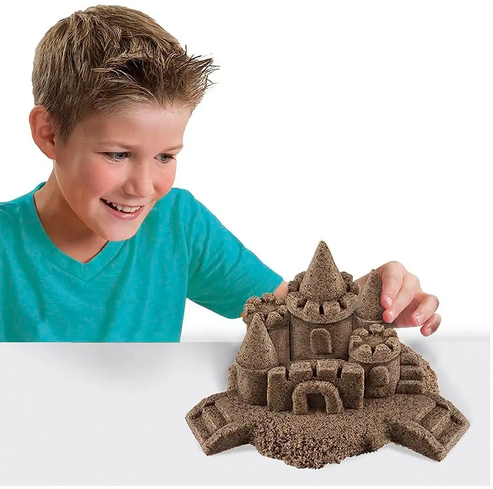 Пісок для творчості Kinetic Sand Beach натуральний колір 1360 г (71435)фото3