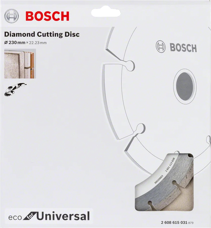Круг алмазный отрезной Bosch EECO Universal 230-22.23 фото 
