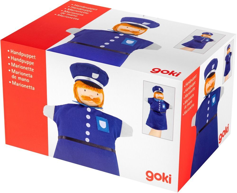 Лялька-рукавичка goki Поліцейський (51646G)фото5
