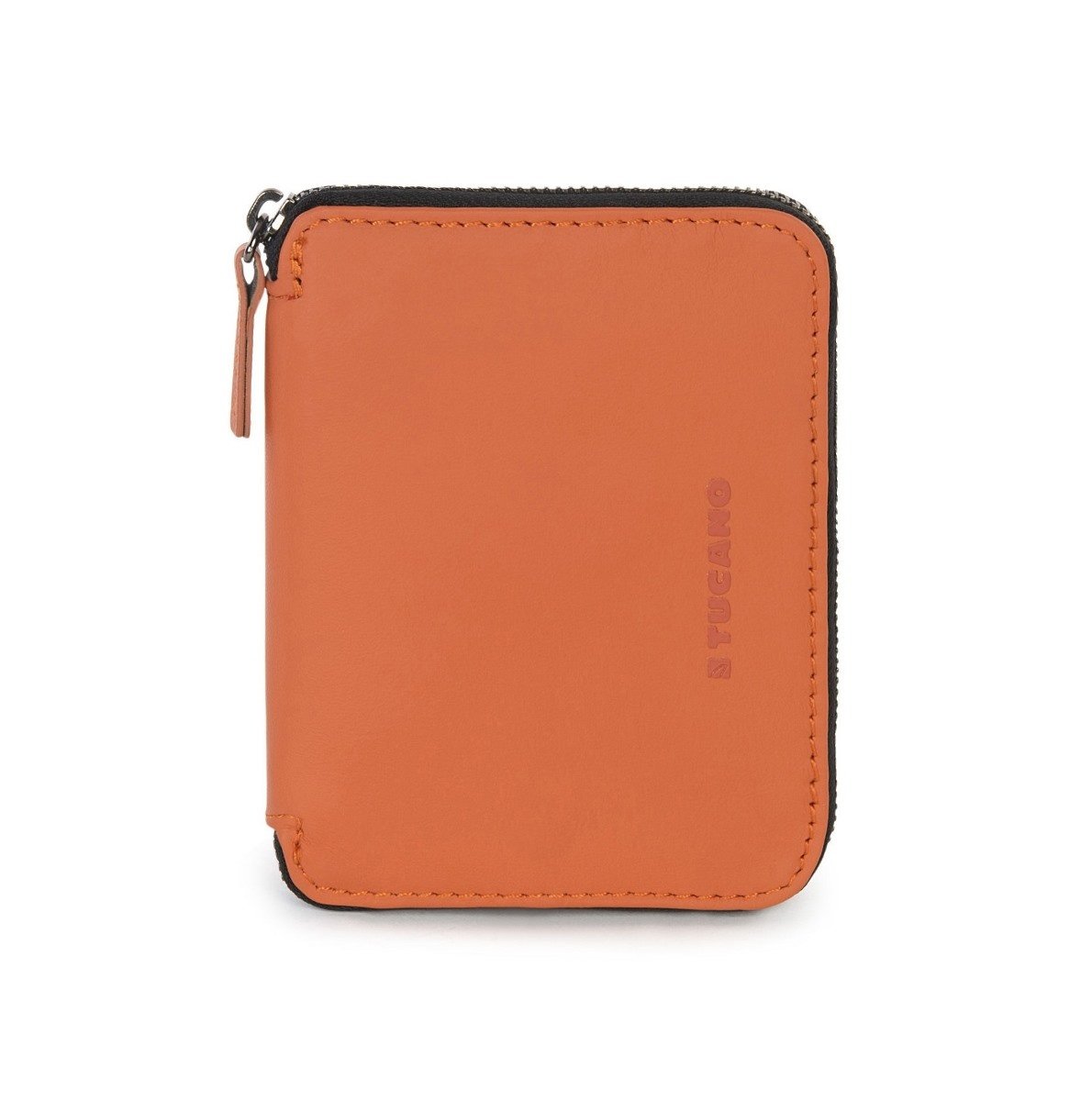Кошелёк кожаный Tucano Sicuro Premium Wallet (оранжевый) фото 3