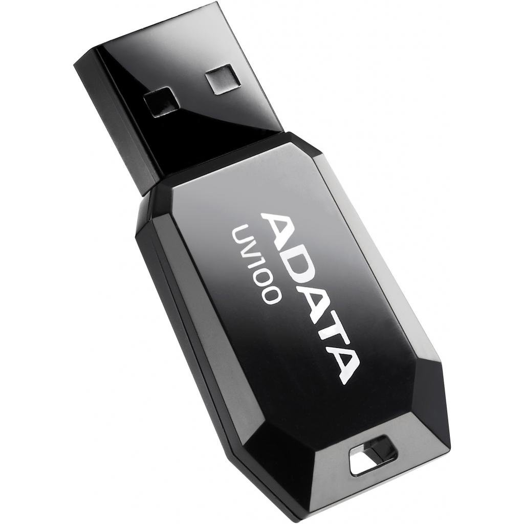 Накопитель USB 2.0ADATA UV100 32 GB Black (AUV100-32G-RBK) фото 2
