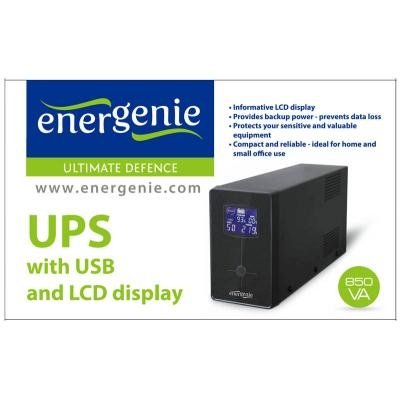 ИБП EnerGenie 850 VA LCD USB серия Pro (EG-UPS-032) фото 2