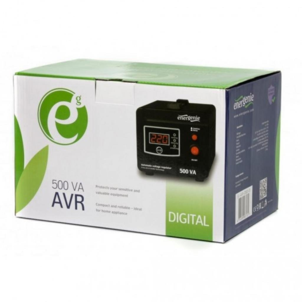 Стабілізатор напруги EnerGenie 220В, 1000ВА (EG-AVR-E1000-01) фото2