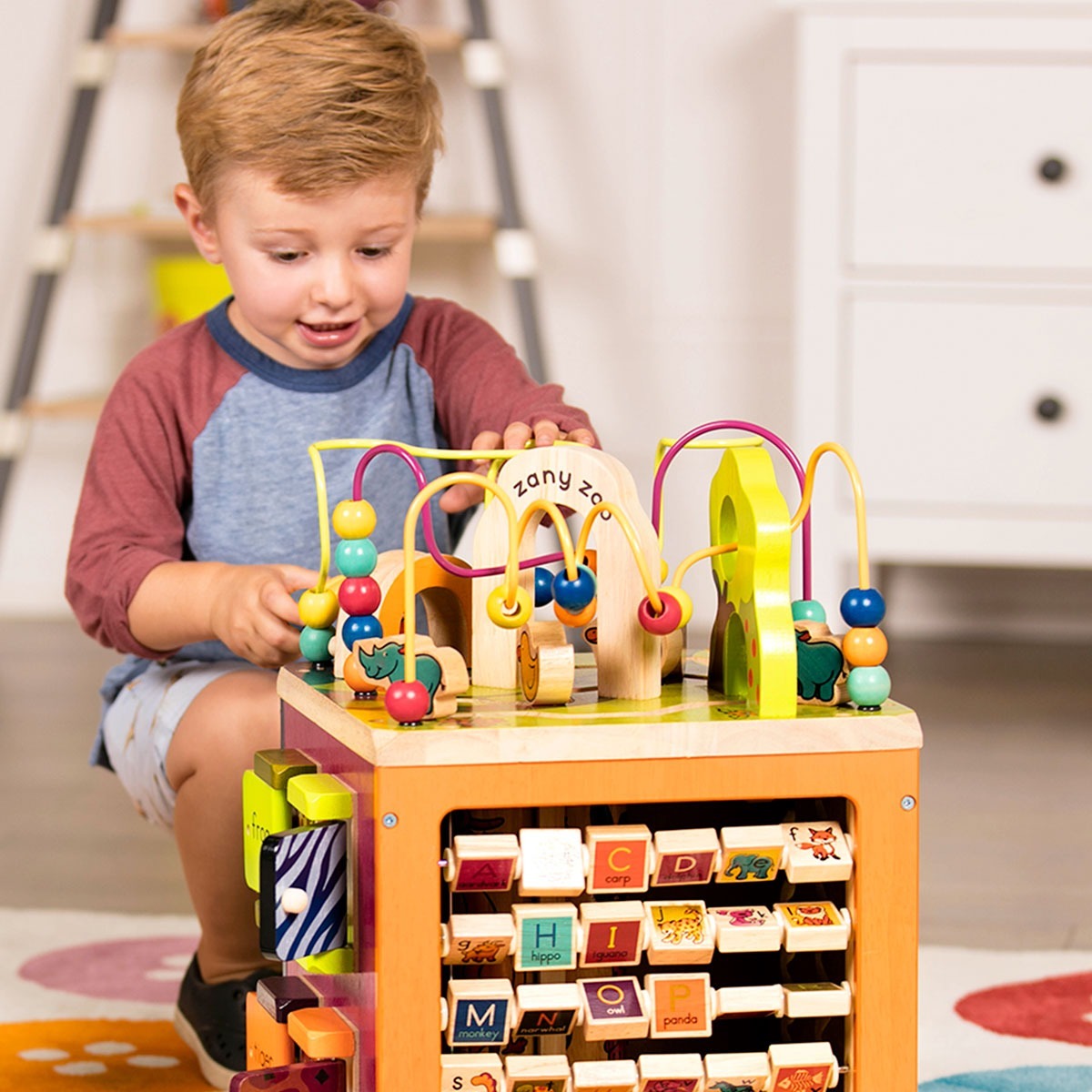 Развивающая деревянная игрушка Battat Зоо-куб (BX1004X) фото 9