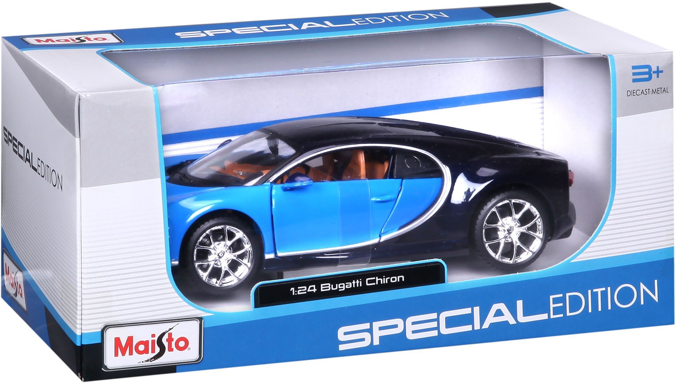 Автомодель MAISTO 1:24 Bugatti Chiron (31514 met. Blue)фото19