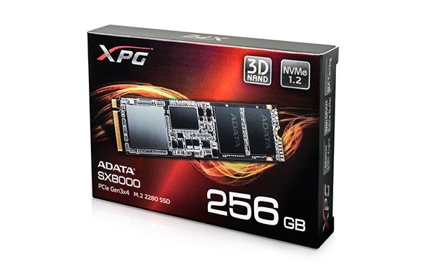 SSD накопитель ADATA XPG SX8000 256GB M.2 PCIe Gen3x4 (ASX8000NPC-256GM-C) фото 4