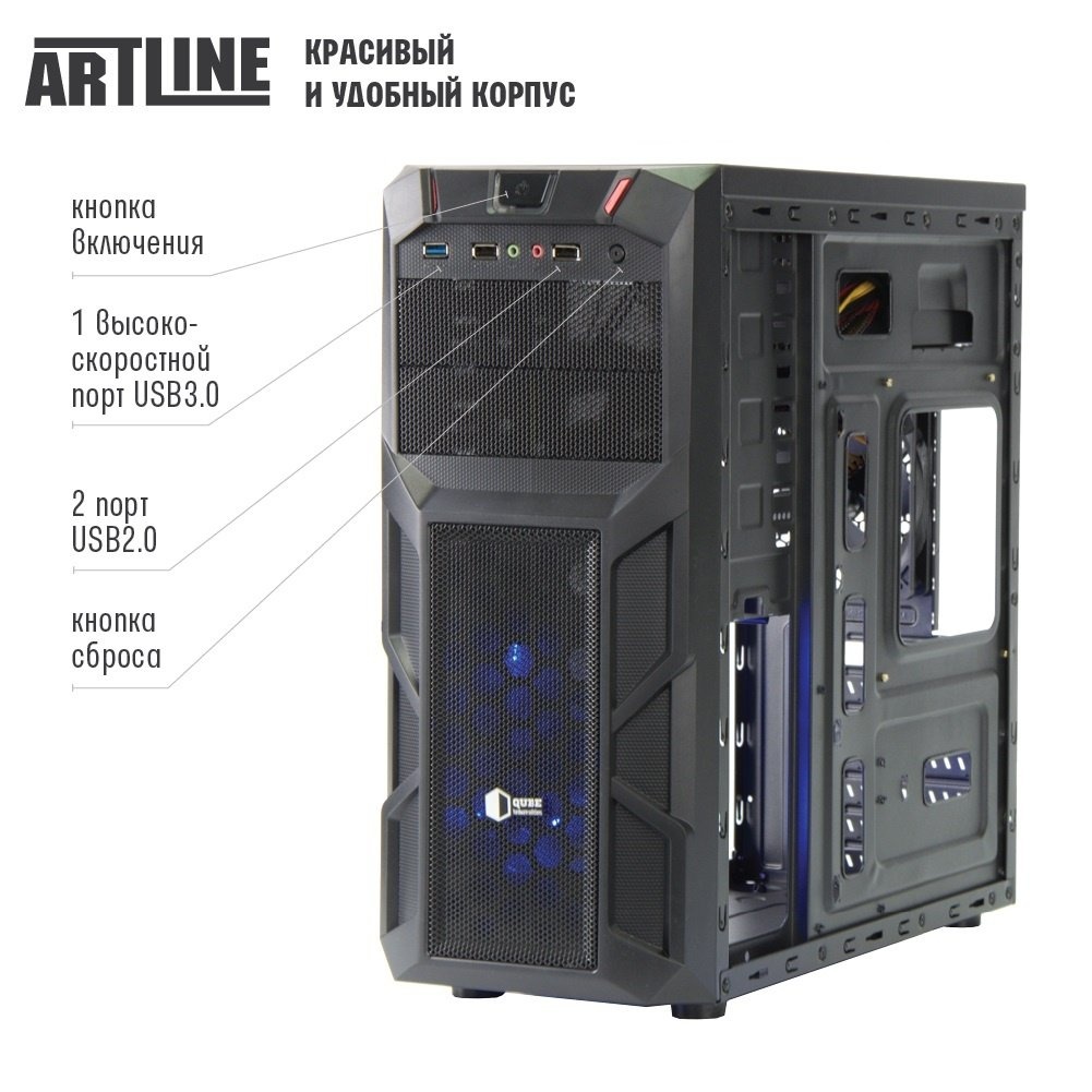 Системный блок ARTLINE Gaming X62 v06 (X62v06) фото 3