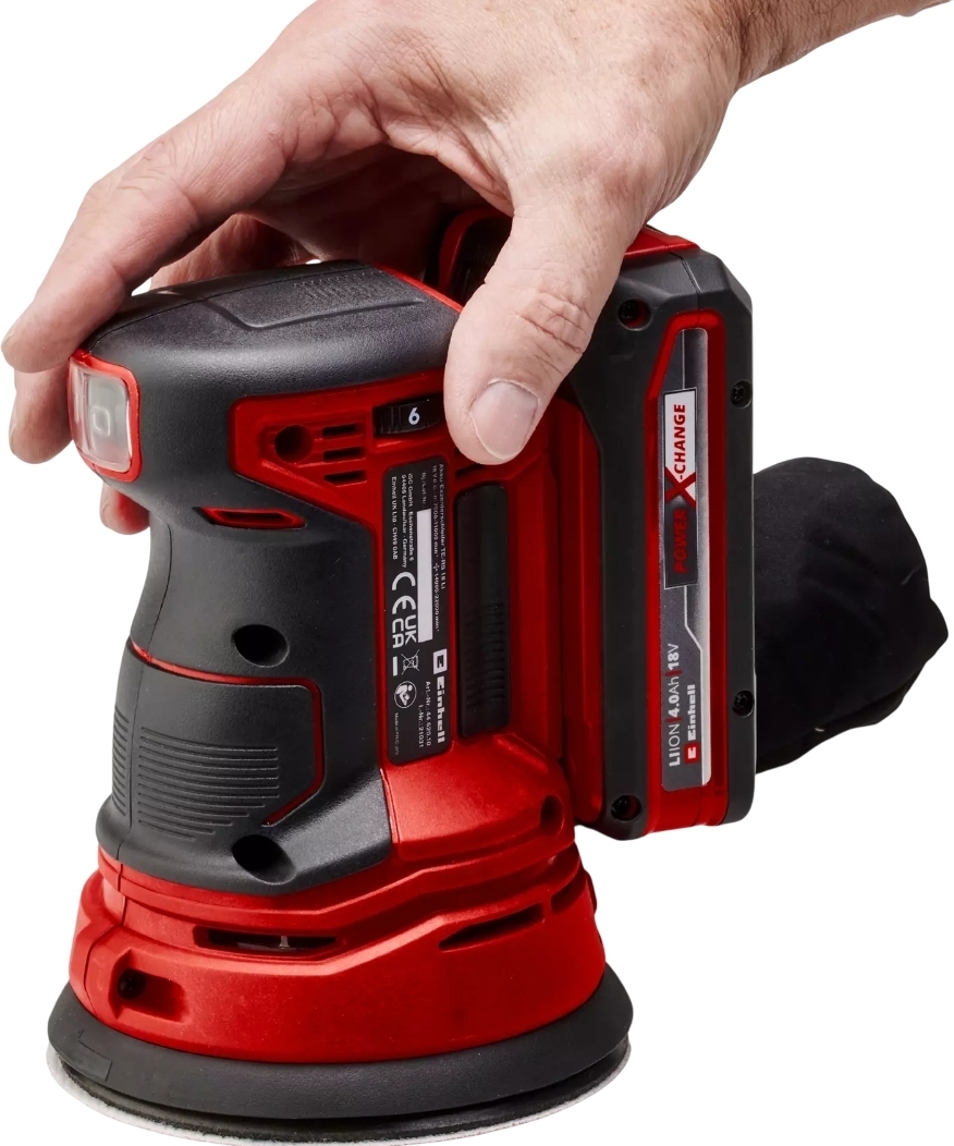 Шлифмашина эксцентриковая Einhell X-Change TE-RS 18 Li Solo (без аккумулятора и зарядного устройства) фото 