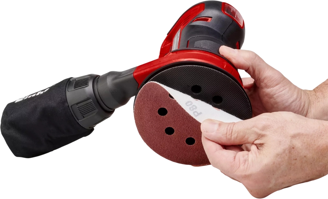 Шлифмашина эксцентриковая Einhell X-Change TE-RS 18 Li Solo (без аккумулятора и зарядного устройства) фото 