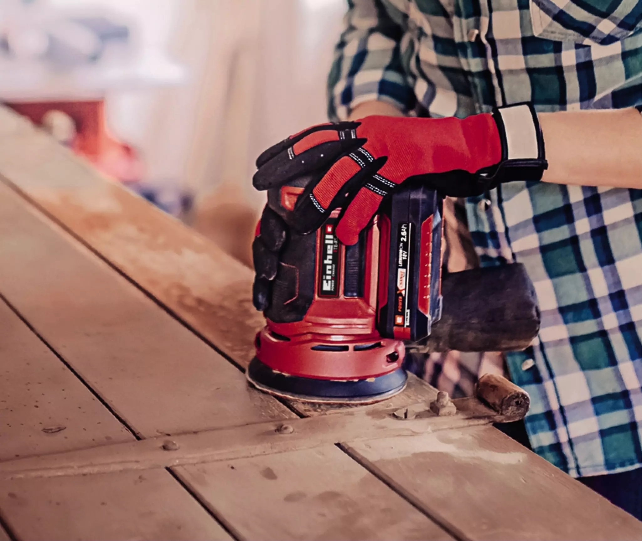 Шлифмашина эксцентриковая Einhell X-Change TE-RS 18 Li Solo (без аккумулятора и зарядного устройства) фото 