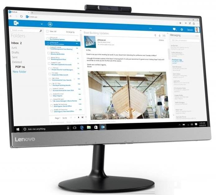 Моноблок 21.5" LENOVO V410z (10QV001BUC) фото2