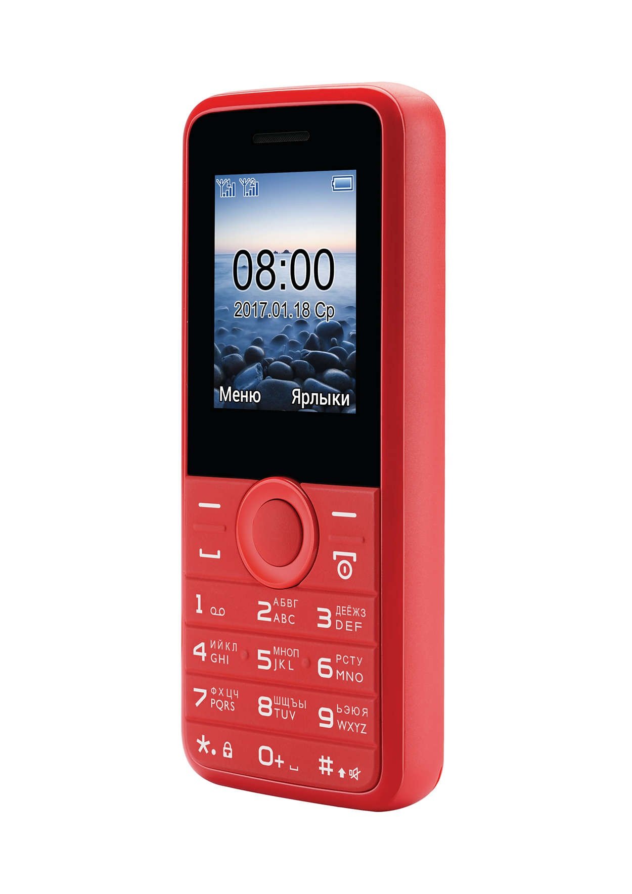 Мобильный телефон Philips Xenium E106 DS Red фото 2