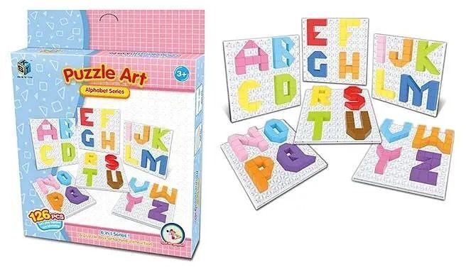 Пазл Same Toy Puzzle Art Alphabet series 126 елементів (5990-3Ut)фото5